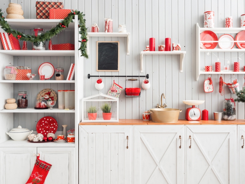 أفكار لطيفة لزينة الكريسماس للمطبخ