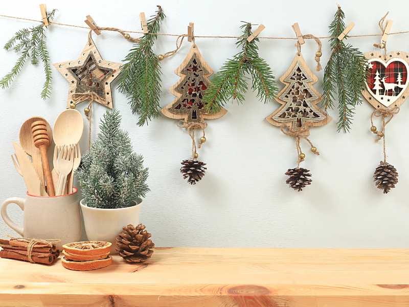 أفكار لطيفة لزينة الكريسماس للمطبخ