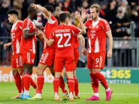 بايرن ميونخ يحطم الرقم القياسي لأفضل انطلاقة في تاريخ الدوريات الأوروبية (Photo by Alexandra BEIER / AFP) بايرن ميونخ يحطم الرقم القياسي لأفضل انطلاقة في تاريخ الدوريات الأوروبية