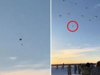 US soldier's life saved at last moment after parachute failure US soldier