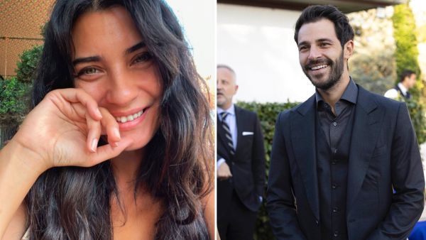 Actress Tuba Büyüküstün and Turkish businessman Hakan Sabancı. (Instagram photos) Tuba Büyüküstün