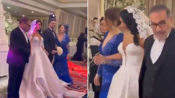 Iranian senior advisor Ali Shamkhani with his daughter at her wedding in Tehran. (X/ video screenshots) Iranian senior advisor Ali Shamkhani