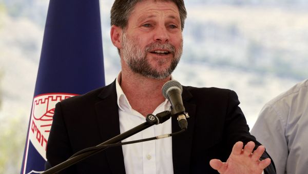 Israeli far-right Finance Minister Bezalel Smotrich speaks during a a press conference near the settlement of Maale Adumim, in a land corridor known as E1, outside Jerusalem in the occupied West Bank, on August 14, 2025. AFP Israeli finance minister’s insult to Saudi Arabia sparks outrage