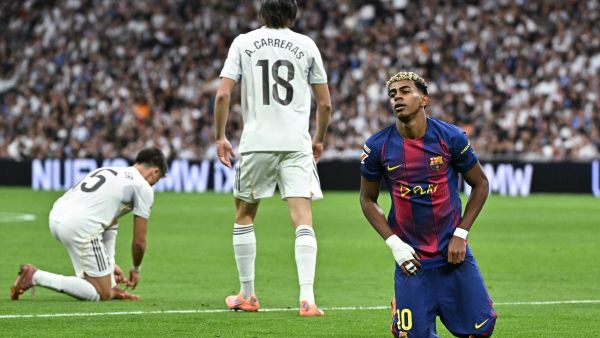 نجم برشلونة السابق ينتقد يامال: “تصرف بدون نضج أمام ريال مدريد” (Photo by JAVIER SORIANO / AFP) نجم برشلونة السابق ينتقد يامال: “تصرف بدون نضج أمام ريال مدريد”